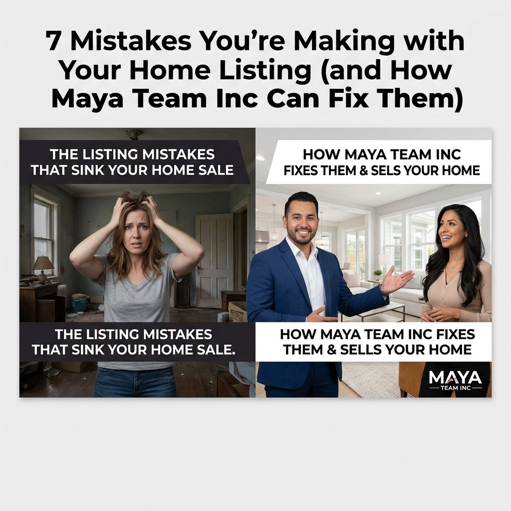 7 Mistakes You’re Making with Your Home Listing (and How Maya Team Inc Can Fix Them)