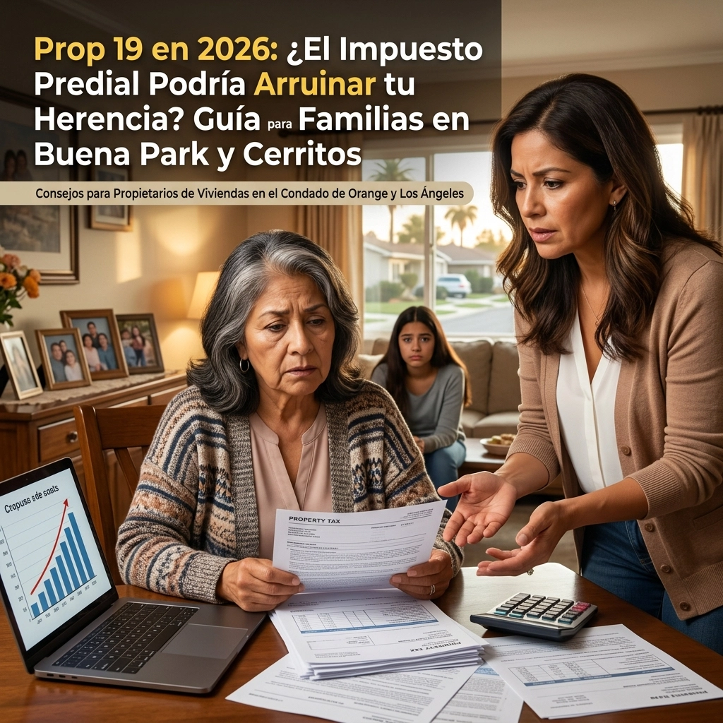 Prop 19 en 2026: ¿El Impuesto Predial Podría Arruinar tu Herencia? Guía para Familias en Buena Park y Cerritos