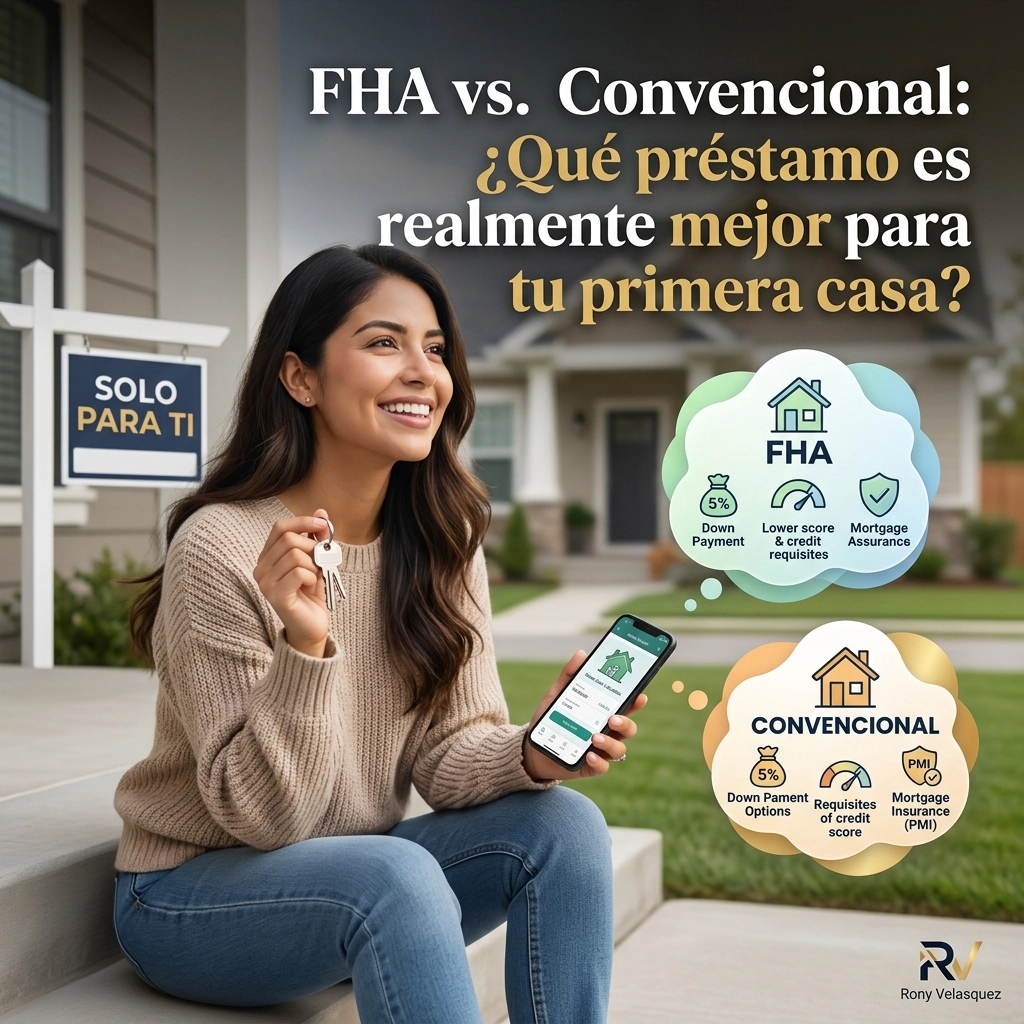 FHA vs. Convencional en Cerritos y Buena Park: ¿Qué préstamo es realmente mejor para tu primera casa?