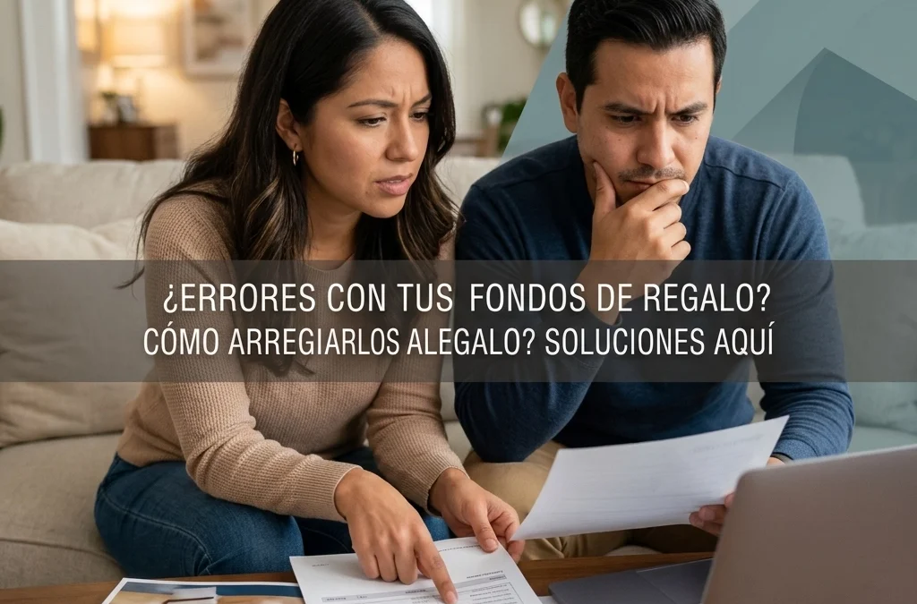 7 Errores con los Fondos de Regalo para el Enganche (y Cómo Arreglarlos Antes de Comprar)