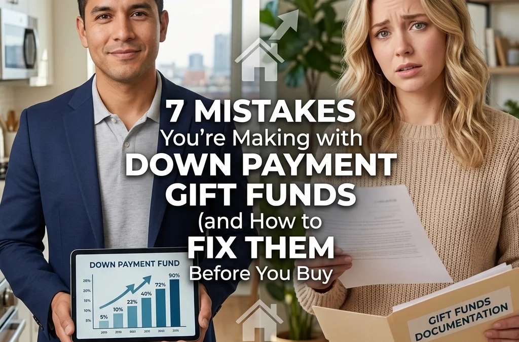 7 Mistakes You’re Making with Down Payment Gift Funds (and How to Fix Them Before You Buy)