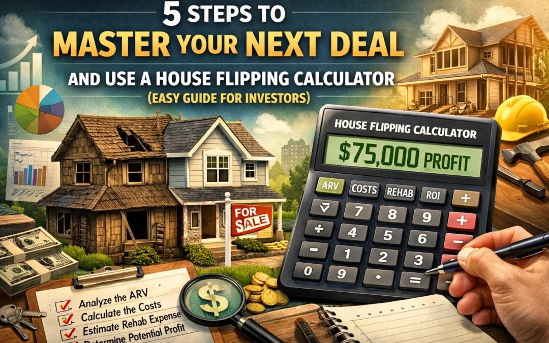 5 Steps to Master Your Next Deal and Use a House Flipping Calculator (Easy Guide for Investors)