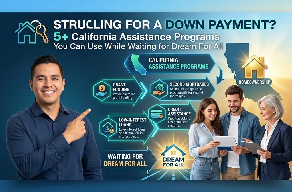 Struggling for a Down Payment? 5+ California Assistance Programs You Can Use While Waiting for Dream For All