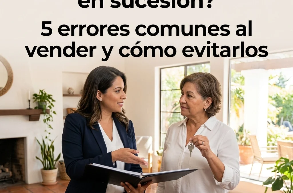 ¿Heredó una propiedad en sucesión? 5 errores comunes al vender y cómo evitarlos