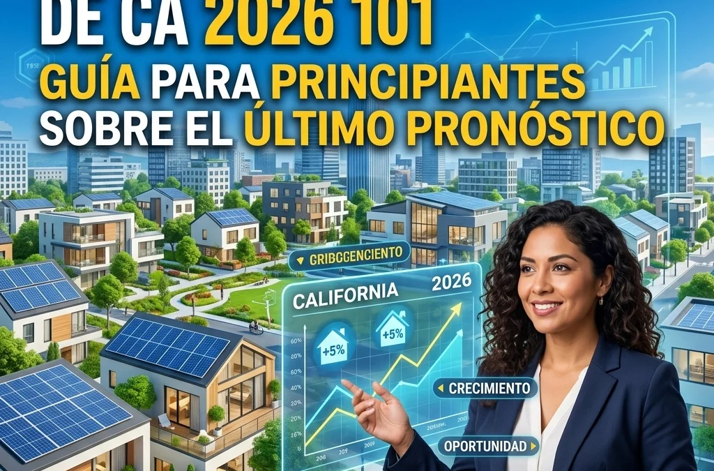 Mercado Inmobiliario de CA 2026 101: Guía para Principiantes sobre el Último Pronóstico