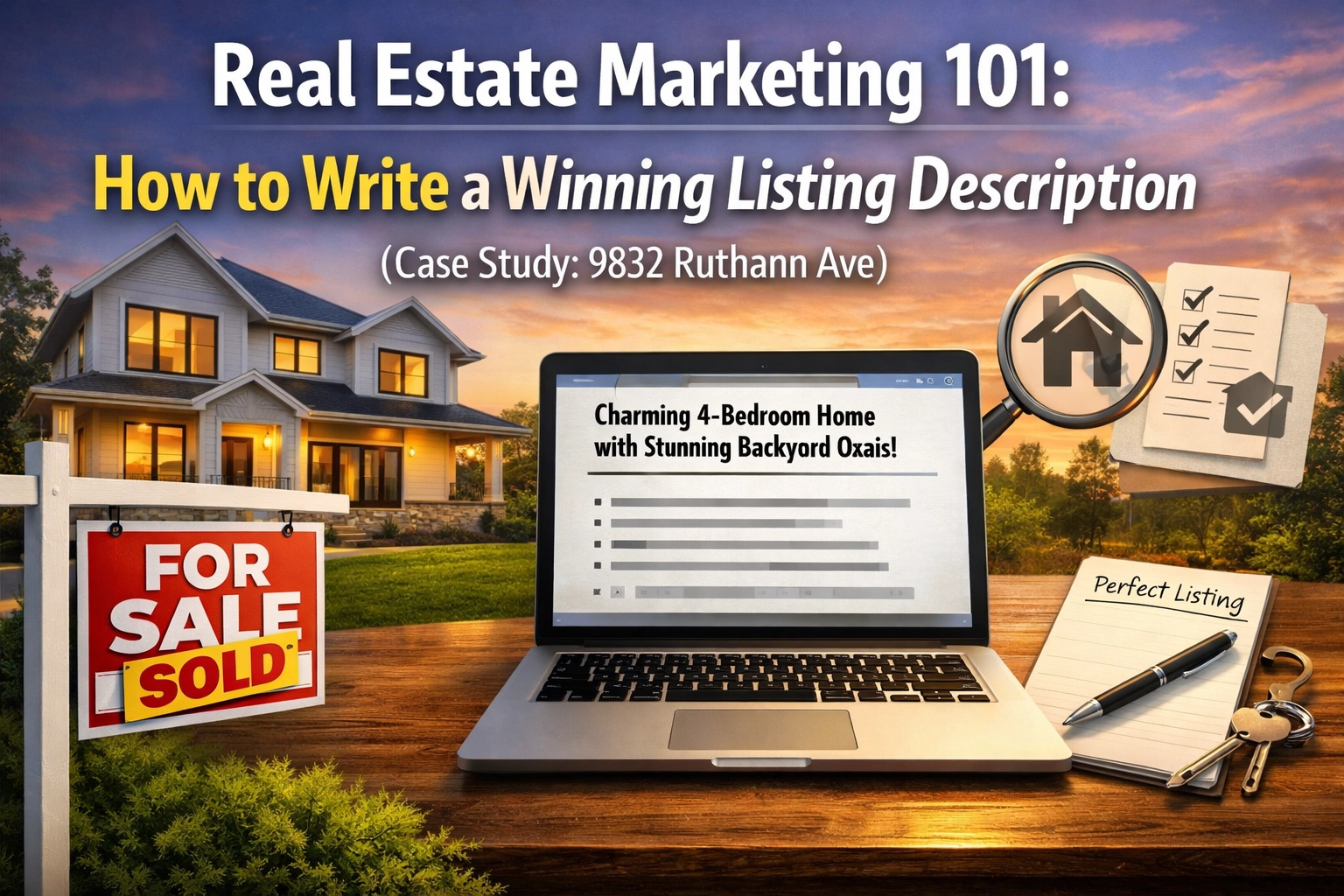 Real Estate Marketing 101: How to Write a Winning Listing Description (Case Study: 9832 Ruthann Ave)
